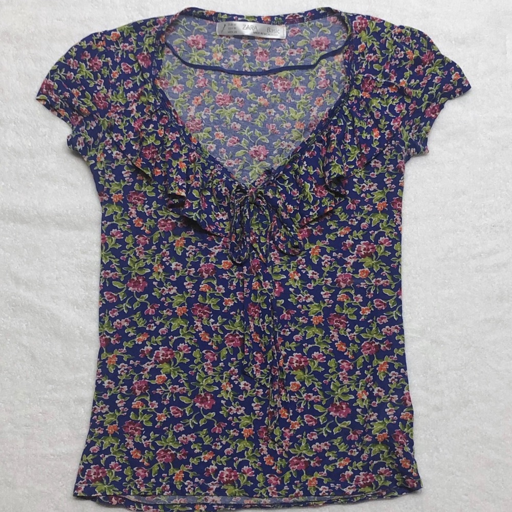 Zara Basic Floral Top